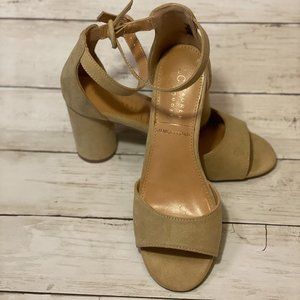 LC Lauren Conrad‎ Amberr Women's Block Heel Dress Sandals Size 8